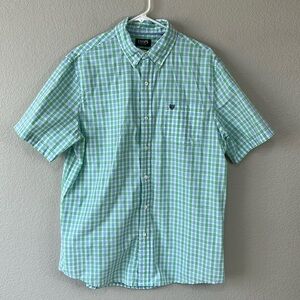 CHAMPS Easy Care Short Sleeve Button Down Short Size Large